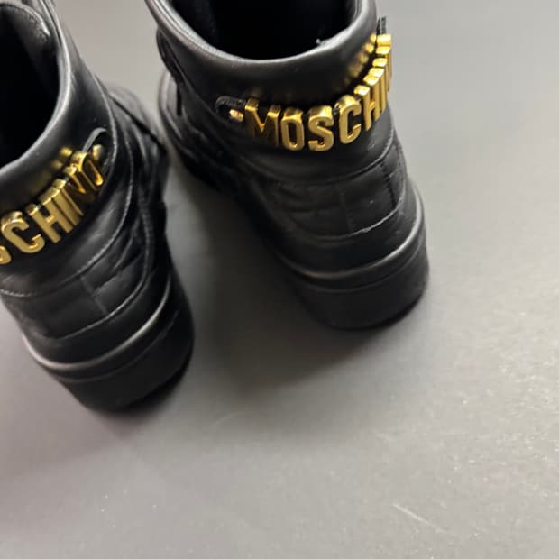 Moschino Couture Quilted Leather High-To