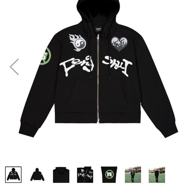 Fengshui Multi-Logo Zip-Up Hoodie