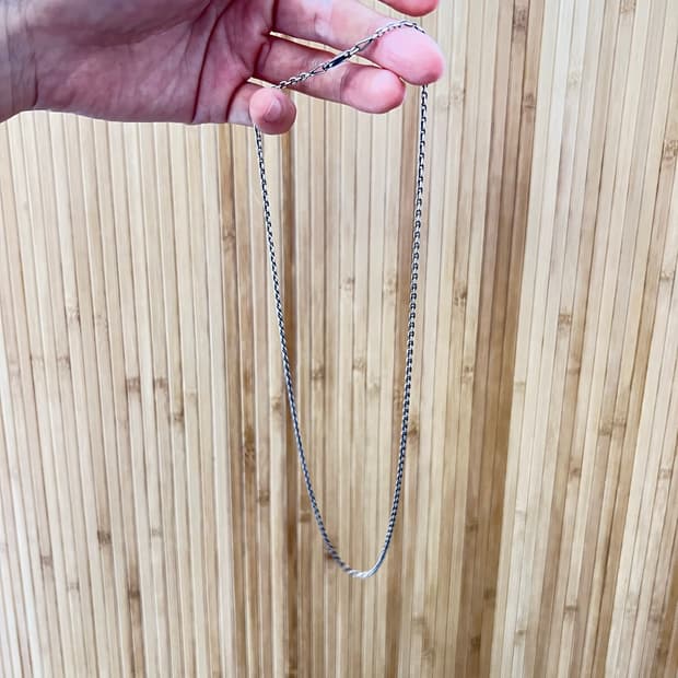 노스웍스 아즈키 M 50cm 실버925 체인목걸이 판매