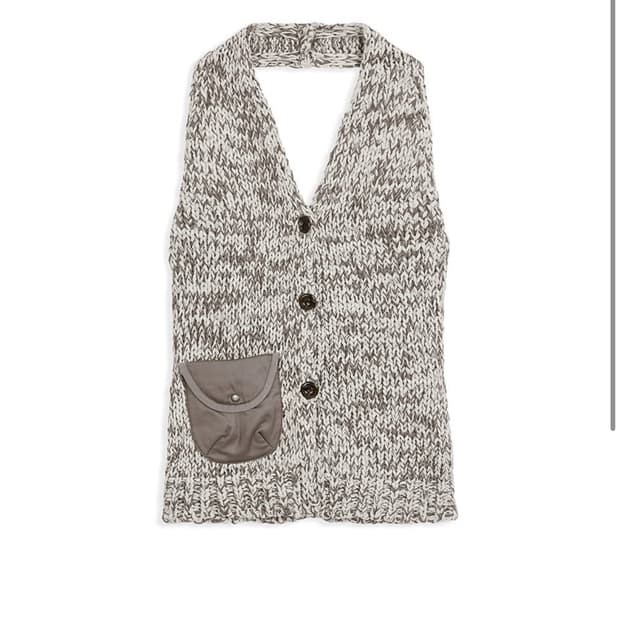 CHUNKY KNIT VEST, BROWN 청키 니트 베스트