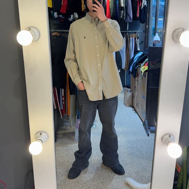 폴로 랄프로렌 셔츠 베이지색