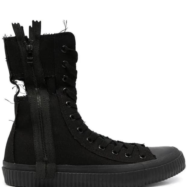 요지 야마모토 레이스업 부츠