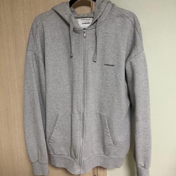 비바스튜디오 그레이 후드집업 XL