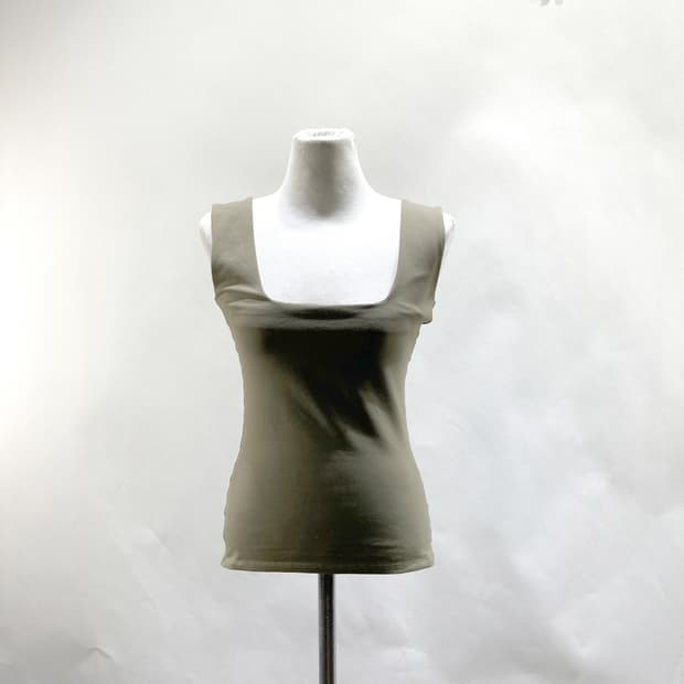 젝시믹스 여성 스퀘어넥 나시 카키 M