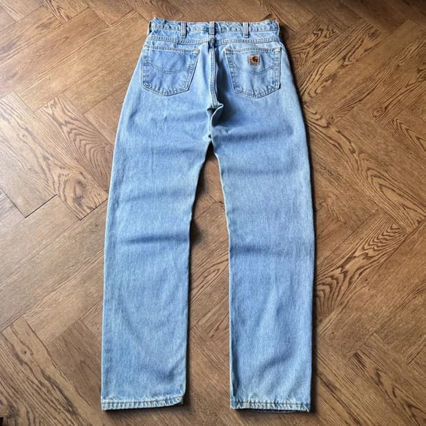 [30]칼하트 USA 라이트블루 워크 데님 팬츠