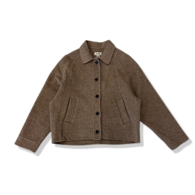 sienne herringbone handmade jacket