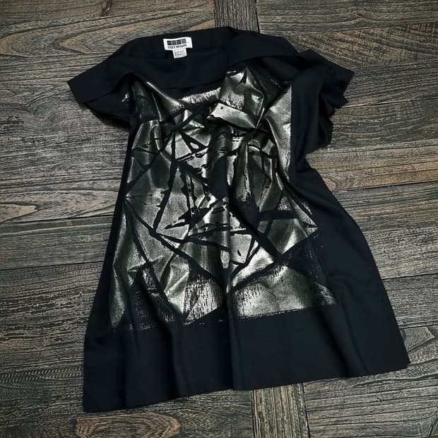 [1325. 이세이미야케] 아카이브 패브릭 원피스 블랙 P01239