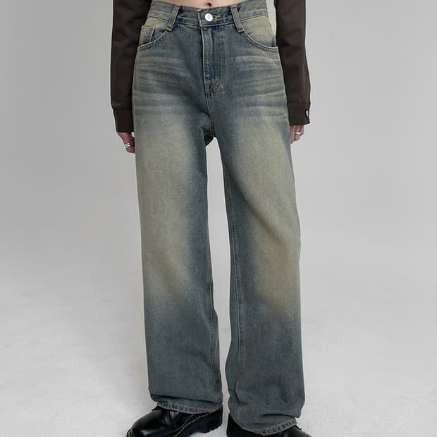 [MADE] 페스토 와이드 데님팬츠 중청