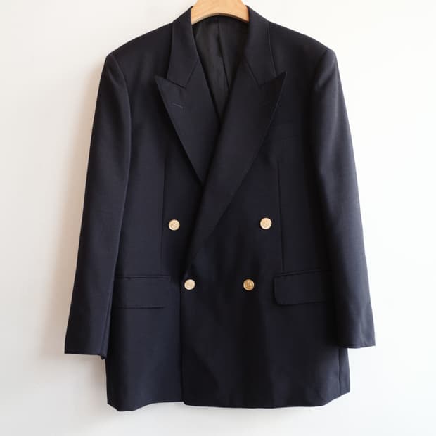 90s Burberrys 버버리 금장 더블 자켓