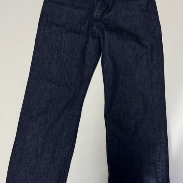 정품!! 유니클로 X JW앤더슨 로고 포인트 데님팬츠