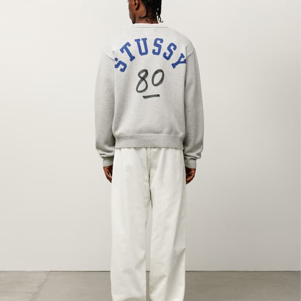[L] stussy brushed beach pants bone