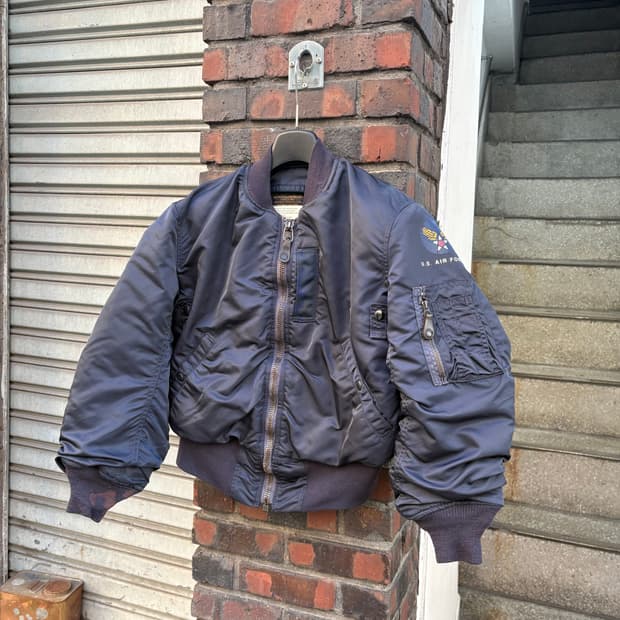알파인더스트리 네이비 B-15C 플라이트 자켓