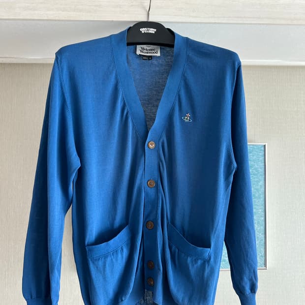 [S] 비비안웨스트우드 가디건 블루