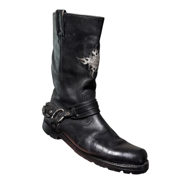 harley davidson flame harness boots