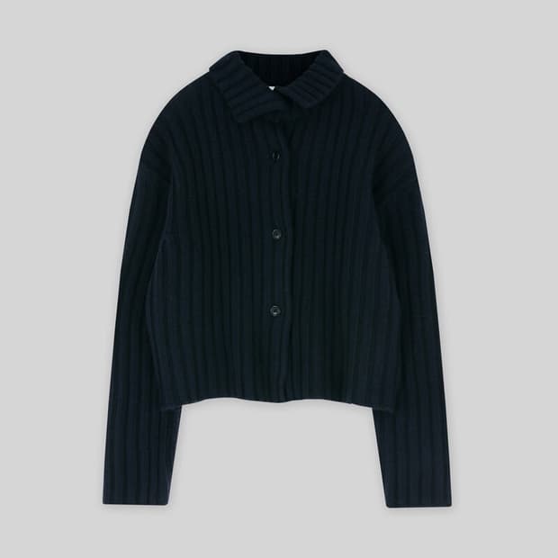 Moia 모이아 터틀넥 네이비 가디건