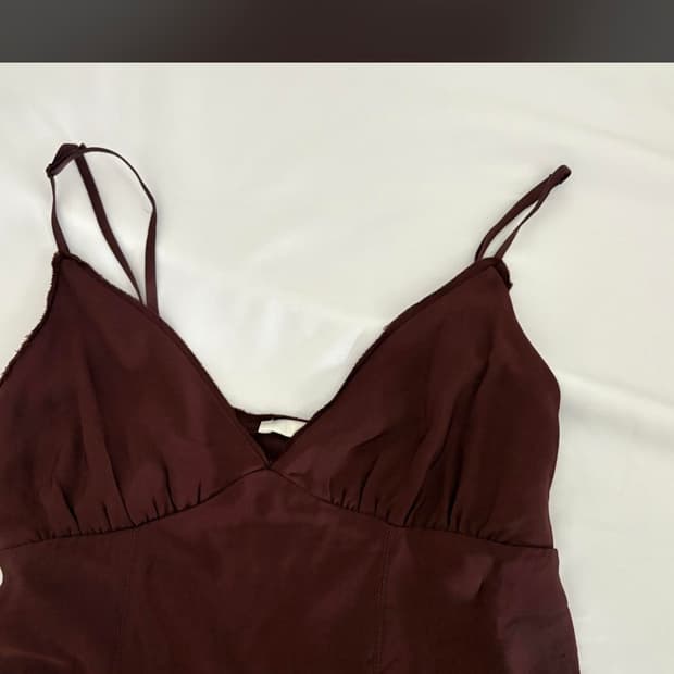 Zara sleeveless brown top