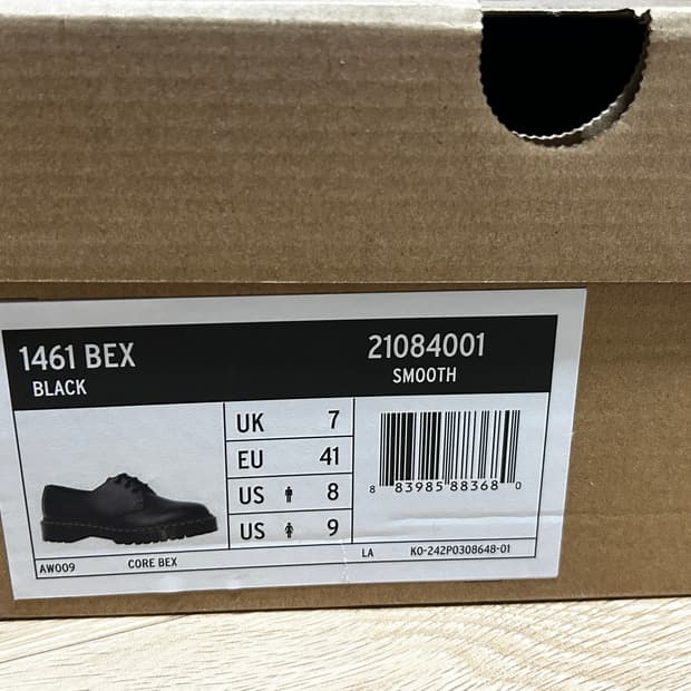 닥터마틴 1461 BEX 블랙 260mm