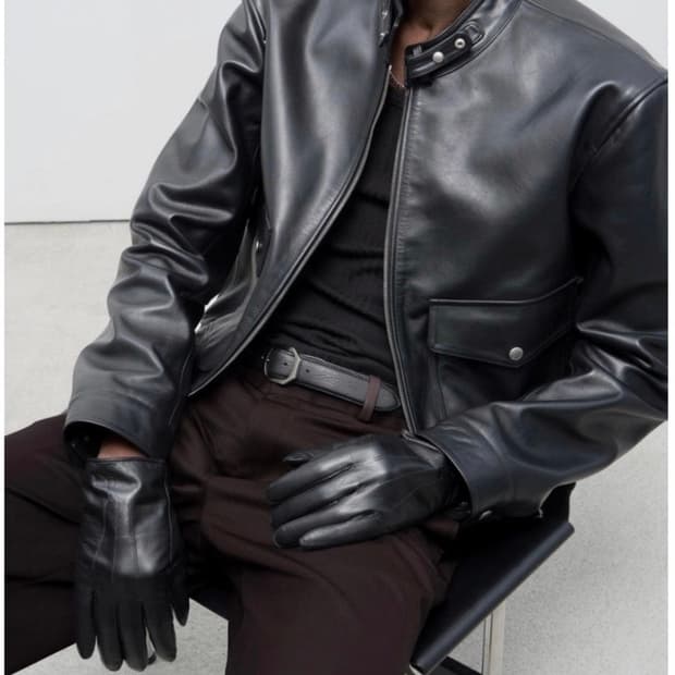 세비지 24fw 레더 A2 자켓 M사이즈