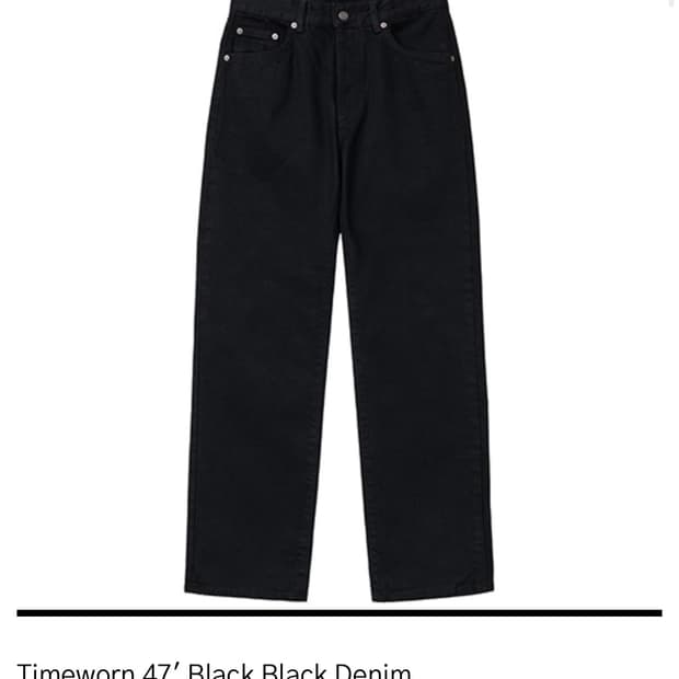 [30] Timeworn 47' Black Black Denim