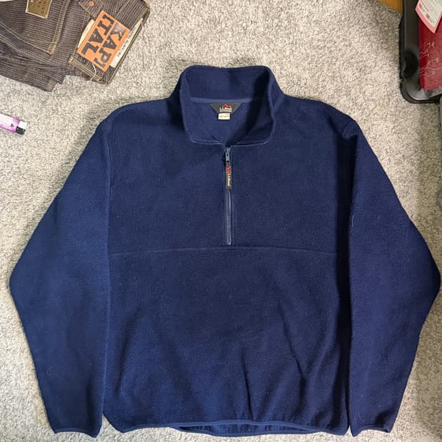 엘엘빈 플리스 하프집업