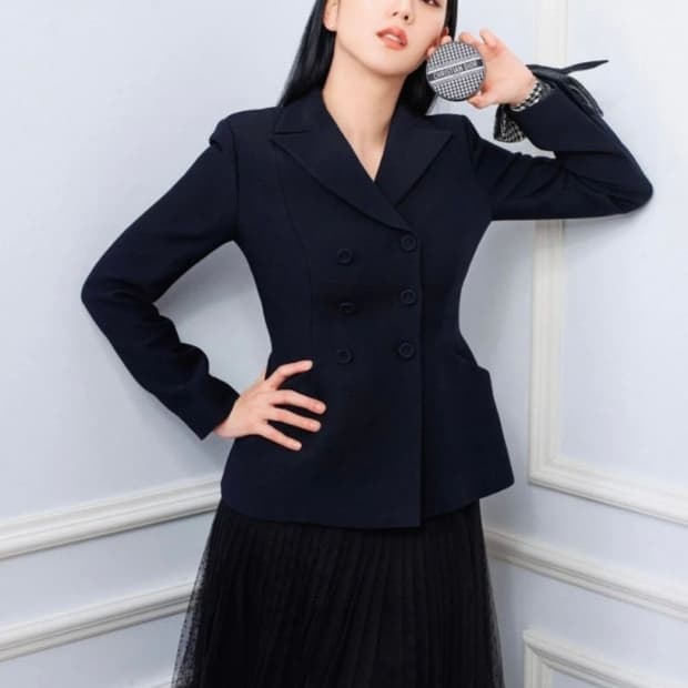 Christian Dior 블랙 더블 자켓 36