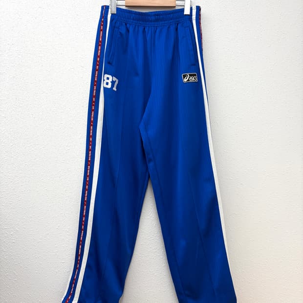 아식스 블루 87 넘버링 사이드라인 트레이닝 팬츠