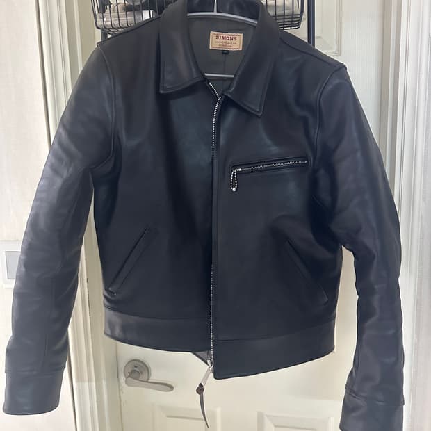 리얼 사이먼스 js02 홀스하이드 차심 자켓 XL