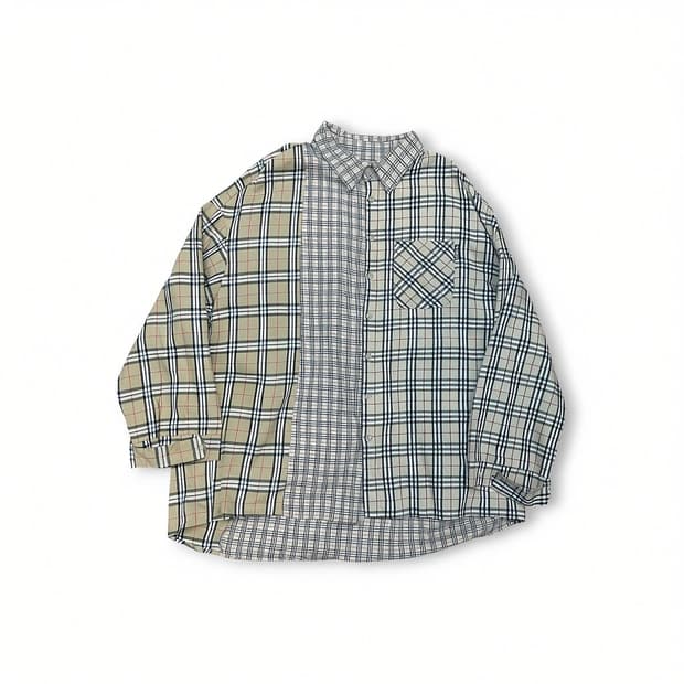 아조바이아조 패치워크 셔츠