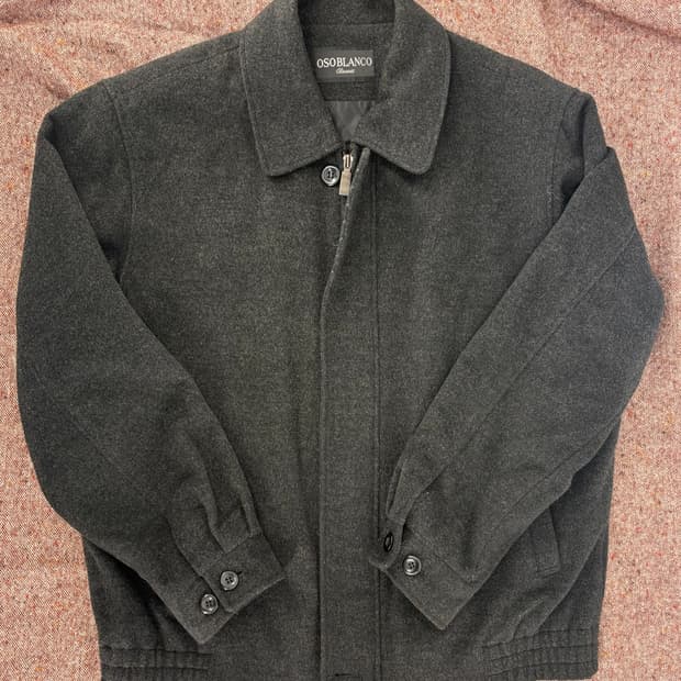 OSOBLANCO 클래식 울 자켓 (Charcoal Gray) a229