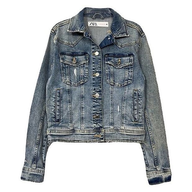 자라 슬림핏 청자켓