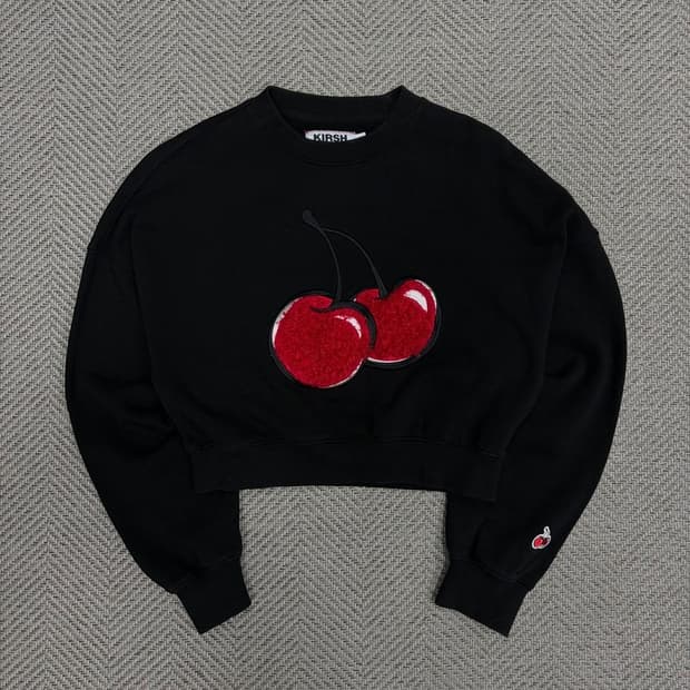 키르시 체리 크롭 맨투맨 v1309