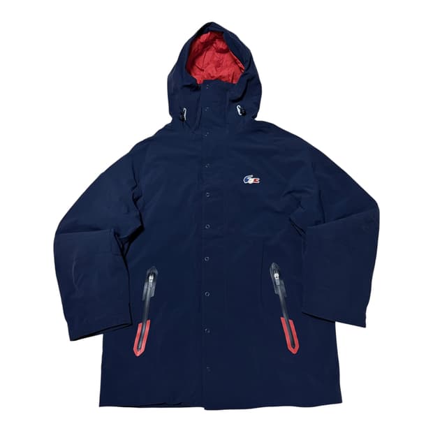 라코스테 딥네이비 투웨이 바람막이 점퍼