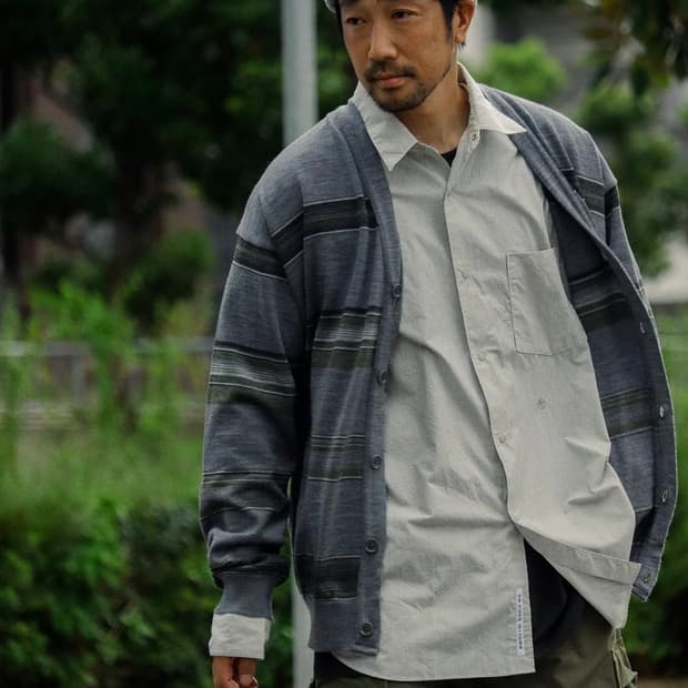 나나미카 레귤러 윈드 셔츠 자켓 L