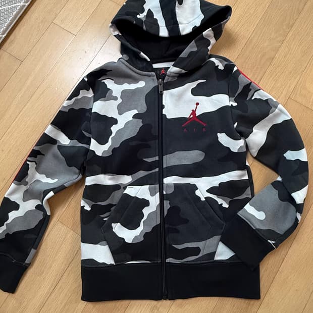 조던 키즈 카모 기모 후디