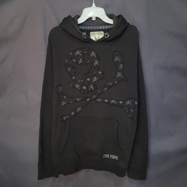 ZOO YORK JAPAN 스컬 빈티지 후드