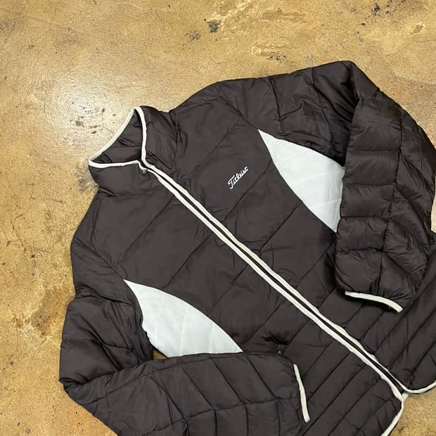 [정품/S] 타이틀리스트 패딩 자켓 브라운 b8