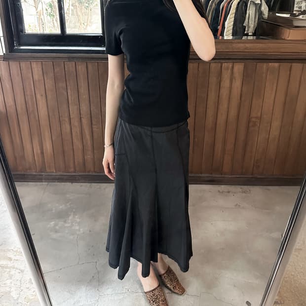 Y’S high-neck short sleeve