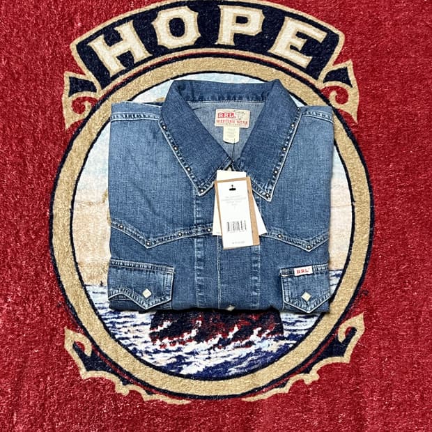 더블알엘 (RRL) 스터드 인디고 데님 자켓 