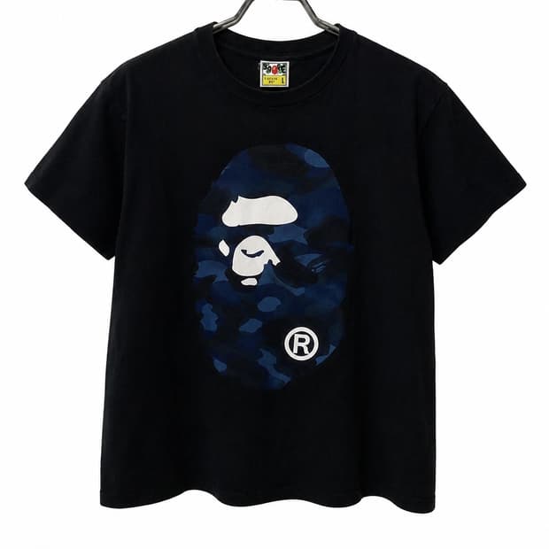 Bape 베이프 빅사루 블루 카모 L
