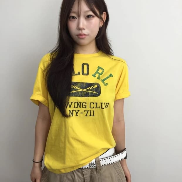 Polo Ralph Lauren Rowing Club Yellow Tee