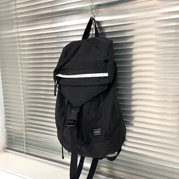 PORTER-RIPSTOP BACKPACK/RUCKSACK(Black)