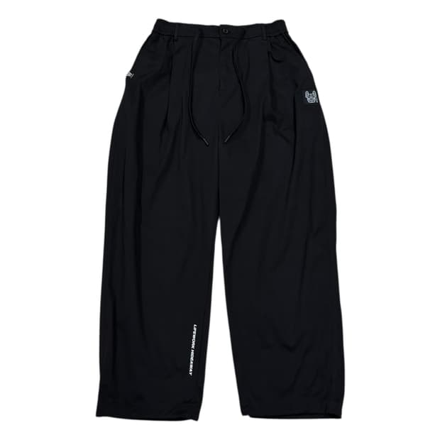 라이프워크 L3 원턱 와이드팬츠 바지 블랙 L