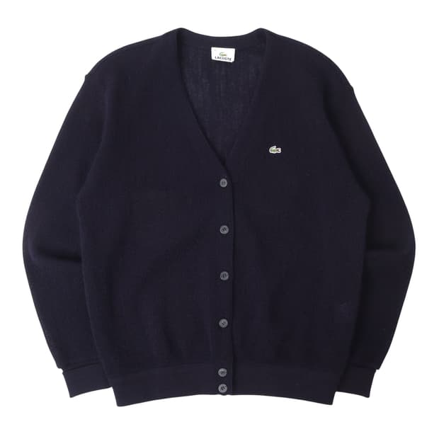 라코스테 네이비 울 가디건