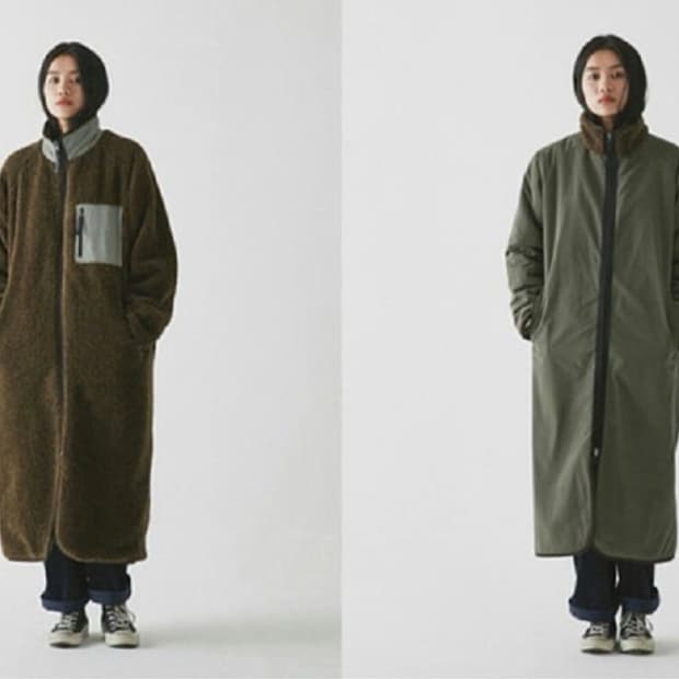 하이드아웃 롱후리스 카키 2사이즈