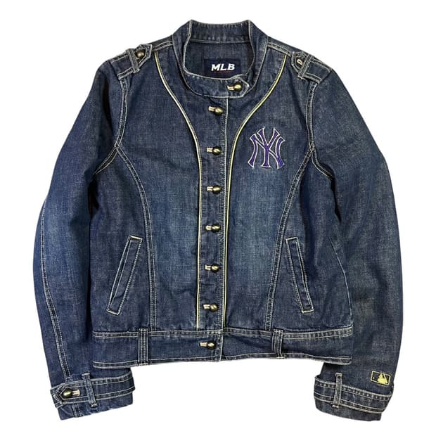엠엘비 뉴욕양키스 우먼 데님 자켓