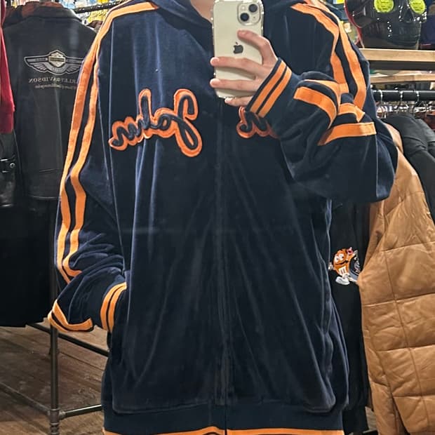 [HI] VTG 벨벳 후드집업