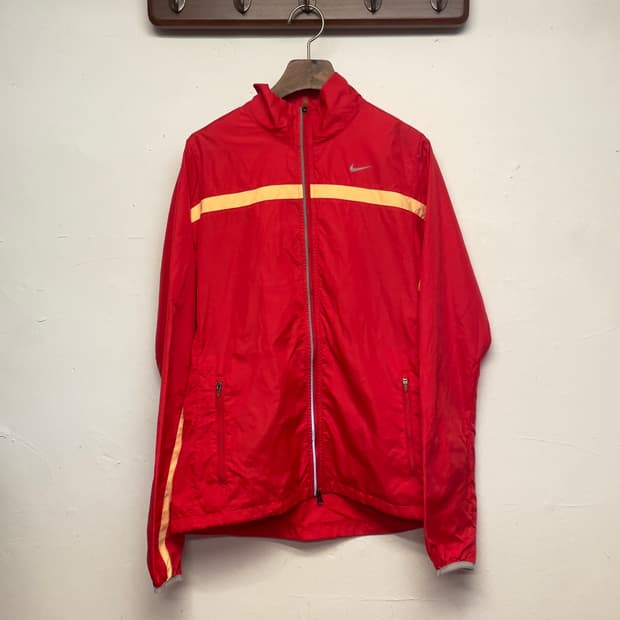 나이키 (우먼) 러닝 레드 트랙 자켓  