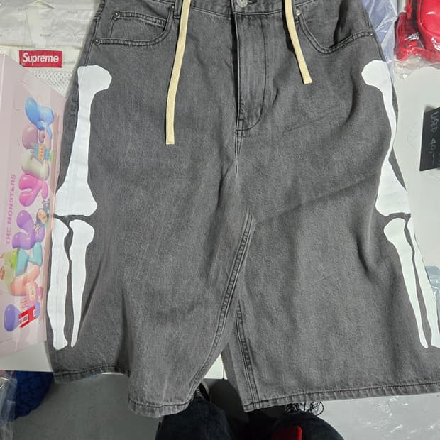 밴슨 본 데님 숏팬츠