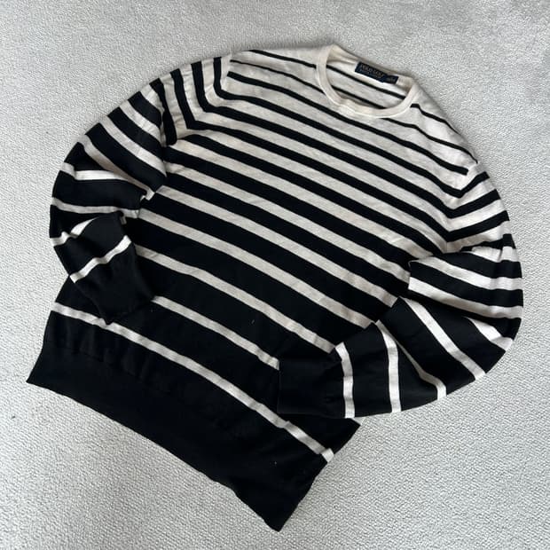 폴로 골프 스트라이프 긴팔티