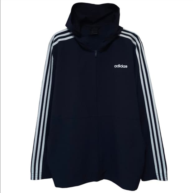 아디다스 네이비 바람막이 105-110 트레이닝 러닝 자켓